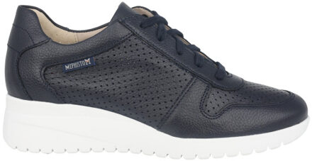 Mephisto Isa perf dames veterschoen Blauw - 39