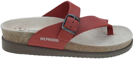 Mephisto Lichtgewicht dames sandaal met Soft-Air technologie Mephisto , Red , Dames - 36 EU