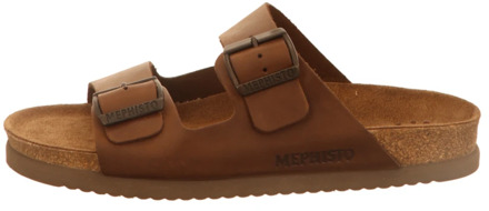 Mephisto NERIO Heren Slipper - Donkerbruin - Maat 45