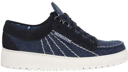 Mephisto Rainbow sun heren veterschoen Blauw - 42
