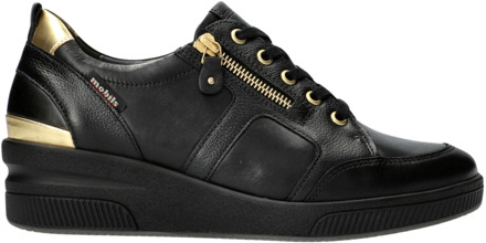 Mephisto Trudie Dames Sneakers - Wijde pasvorm - Zwart Mephisto , Black , Dames - 38 1/2 Eu,40 Eu,35 1/2 EU