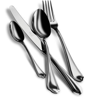 Mepra 4 pcs set Leonardo Stainless Steel RVS glans