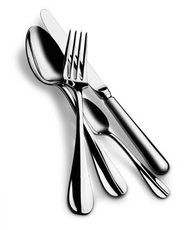 Mepra 4 pcs set Roma Stainless Steel RVS glans