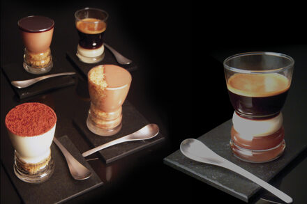 Mepra Coffee Design Kit Glas, RVS, zwart