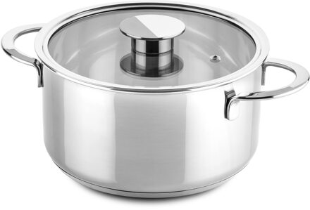 Mepra Deep Casserole 2 Handles W/Glass Li