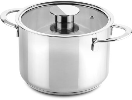 Mepra Deep Pot With Glass Lid Cm 20