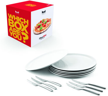 Mepra Pizza Box 13 Pcs Table Pizza Set RVS, wit