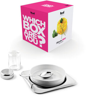 Mepra Risotto Box 5 Pcs Table Set RVS, wit