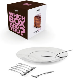 Mepra Sweet Box 9 Pcs Table Cake Set RVS, wit