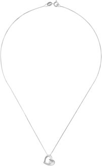 'Mera' Dames 925 Sterling Zilver Ketting met Hangertje - Zilver zh-7370