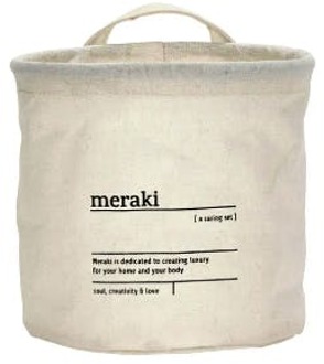 Meraki Accessoires Meraki Storage basket, MKCaring, White White 1 pcs