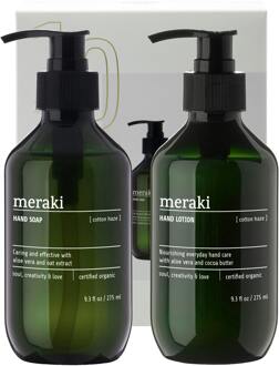 Meraki Geschenkset Meraki Gift Box, Cotton Haze, Hand Care, 275 ml + 275 ml