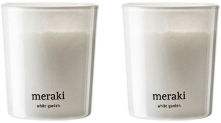 Meraki Geurkaarsen Meraki Duftlys White Garden 2 st