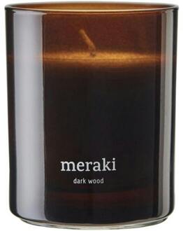 Meraki Geurkaarsen Meraki Scented Candle Dark wood 200