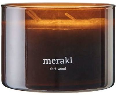 Meraki Geurkaarsen Meraki Scented Candle Dark Wood 340 g