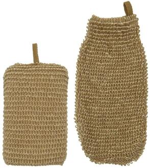 Meraki Lichaamsspons Meraki Jute Sponge & Exfoliating Glove Nature 2 st