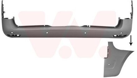 Mercedes Benz Achterbumper In Primer 2971546