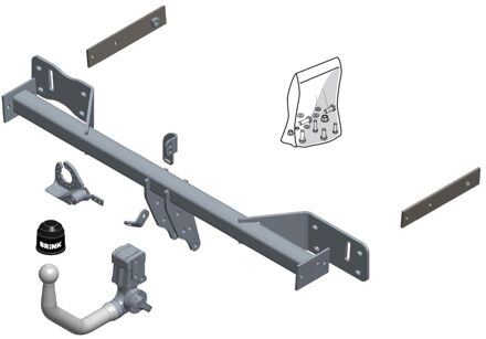 Mercedes Benz Afneembare trekhaak, BMU kogel 608600