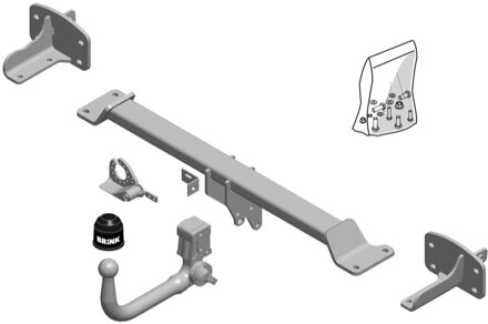 Mercedes Benz Afneembare trekhaak, BMU kogel