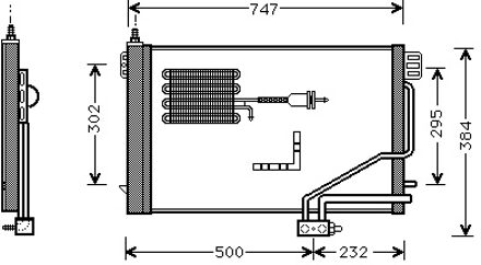 Mercedes Benz AIRCO CONDENSOR Diesel 30005298
