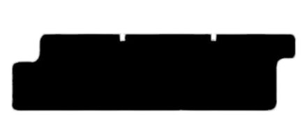 Mercedes Benz Automatten passend voor Mercedes Sprinter 2000-2006 dubbele cabine mat (1st) MSN1366388