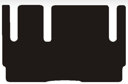 Mercedes Benz Automatten passend voor Mercedes w447 v-klasse 2e zitrij 2014-> MSN1360976