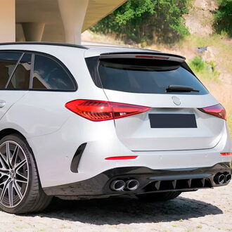 Mercedes Benz AutoStyle Dakspoiler (Spoiler Cap) passend voor Mercedes C-Klasse W206 Kombi 2021- (ABS Glanzend zwa TSME51