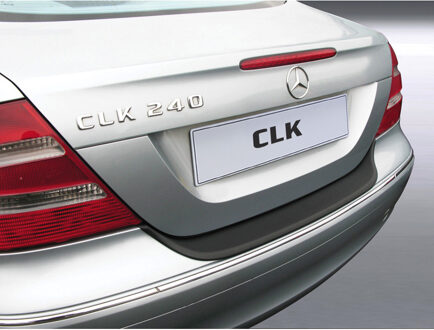 Mercedes Benz Bumper beschermer passend voor Mercedes-Benz CLK 2005- Zwart GRRBP289