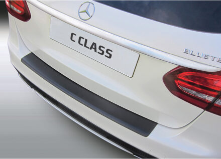 Mercedes Benz Bumper beschermer passend voor Mercedes C-Klasse W205 Kombi 6/2014- Zwart GRRBP810