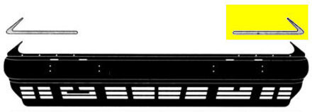 Mercedes Benz Bumperlijst Links Bumper 8/89+ Verchroomde Sierlijst 3025581