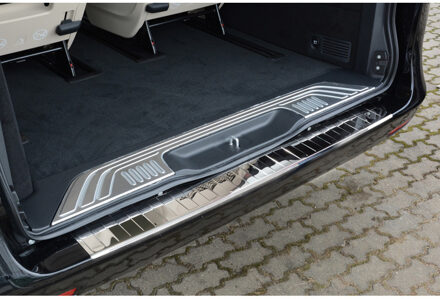 Mercedes Benz Chroom RVS Achterbumperprotector Mercedes Vito / V-Klasse 2014- 'Ribs'