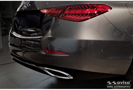 Mercedes Benz Chroom RVS Bumper beschermer passend voor Mercedes C-Klasse Sedan (W206) 2021- 'Ribs' AV238045