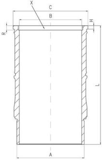 Mercedes Benz Cilindervoering 001LW00142001