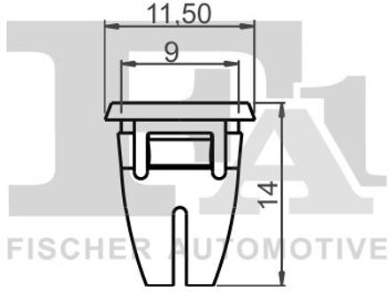 Mercedes Benz Clip, sier- /beschermingslijst 14600025
