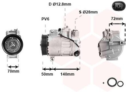 Mercedes Benz Compressor, airconditioning 3001K714