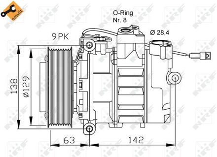 Mercedes Benz Compressor, airconditioning 32413