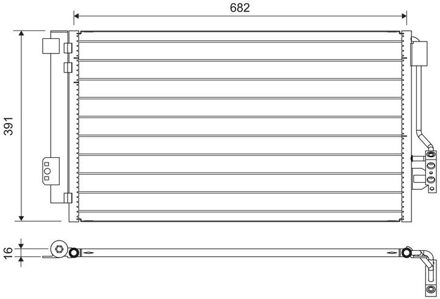Mercedes Benz Condensor, airconditioning 817842