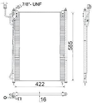Mercedes Benz Condensor, airconditioning AC285000S