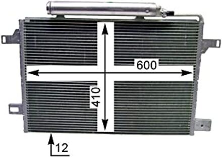 Mercedes Benz Condensor, airconditioning AC369000P