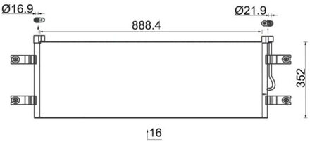 Mercedes Benz Condensor, airconditioning AC784000S