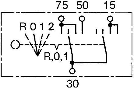 Mercedes Benz Contactschakelaar SHZAS35