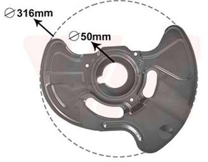Mercedes Benz Dekplaat, remschijf 3032371