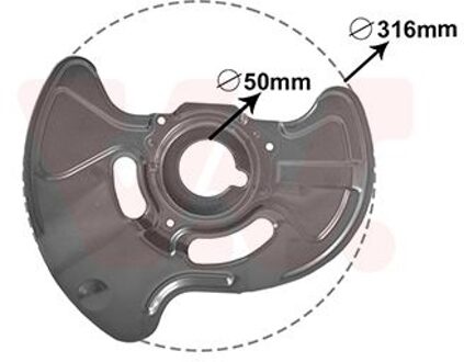 Mercedes Benz Dekplaat, remschijf 3032372