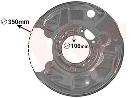 Mercedes Benz Dekplaat, remschijf 3032373