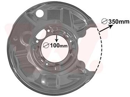Mercedes Benz Dekplaat, remschijf 3032374
