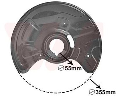 Mercedes Benz Dekplaat, remschijf 3041371