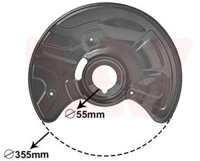 Mercedes Benz Dekplaat, remschijf 3041372