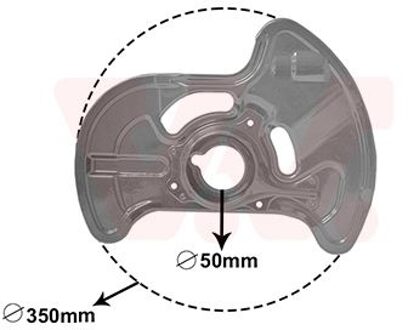 Mercedes Benz Dekplaat, remschijf 3091372
