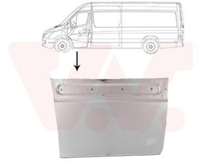 Mercedes Benz Deurplaat Onder Links 5862171