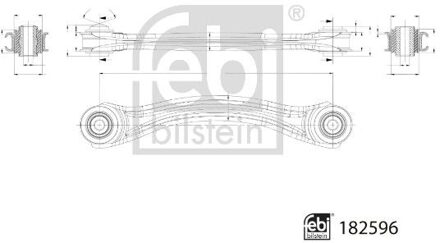Mercedes Benz draagarmmet lagers 182596